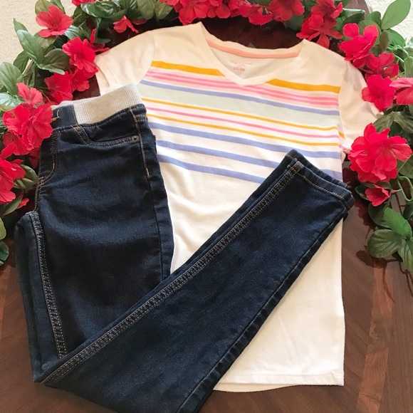 Justice Other - 🦄3/$15🦄Justice Jegging w/ Cat & Jack T-shirt